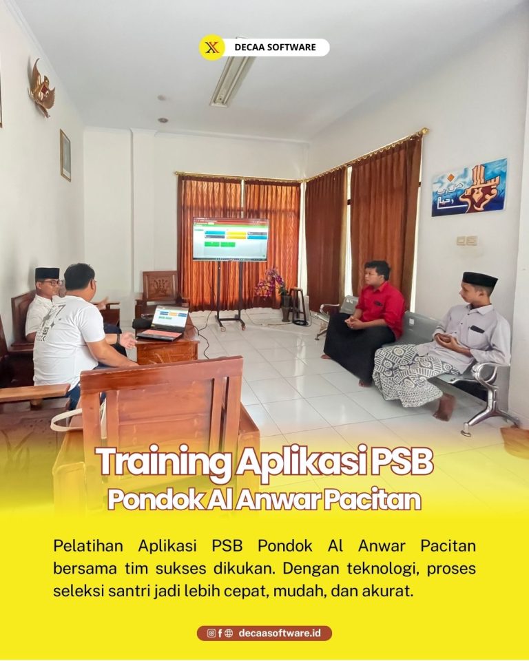 Training Aplikasi PSB Pondok Al Anwar Pacitan